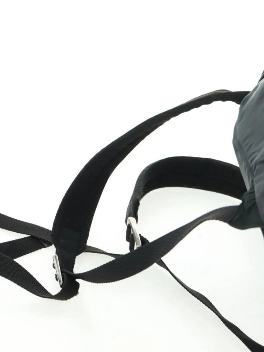 PRADA Backpack Nylon Black Silver Auth gh1538 - Picture 8 of 16